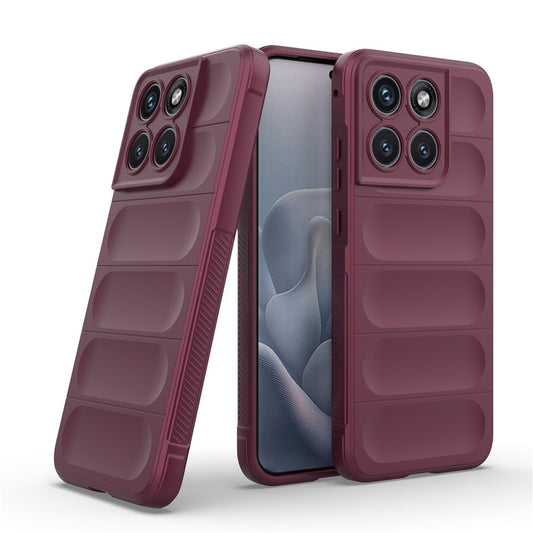 Pouzdro pro Motorola Edge 70 Fusion, Techsuit, Magic Shield, Tmavě červená