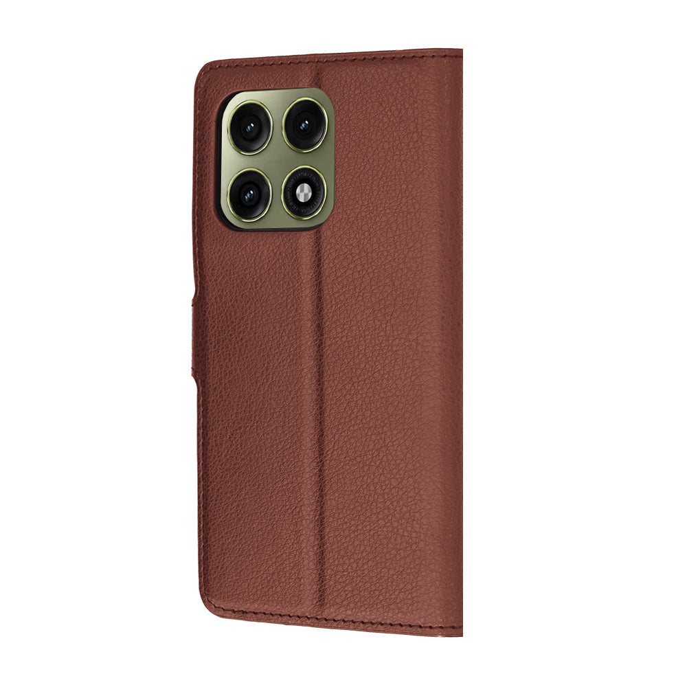 Pouzdro pro Motorola Edge 70 Pro, Techsuit, kožené folio, hnědé
