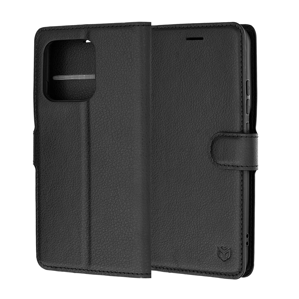Pouzdro pro Motorola Edge 70 Pro, Techsuit, kožené folio, černé