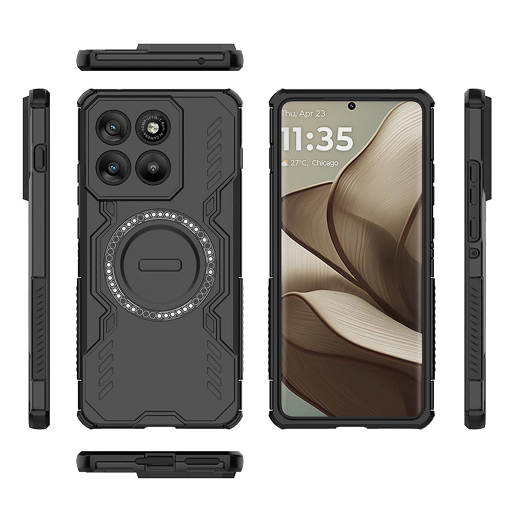 Pouzdro MagSafe pro Motorola Edge 70, Techsuit, ArmorMag, Černá