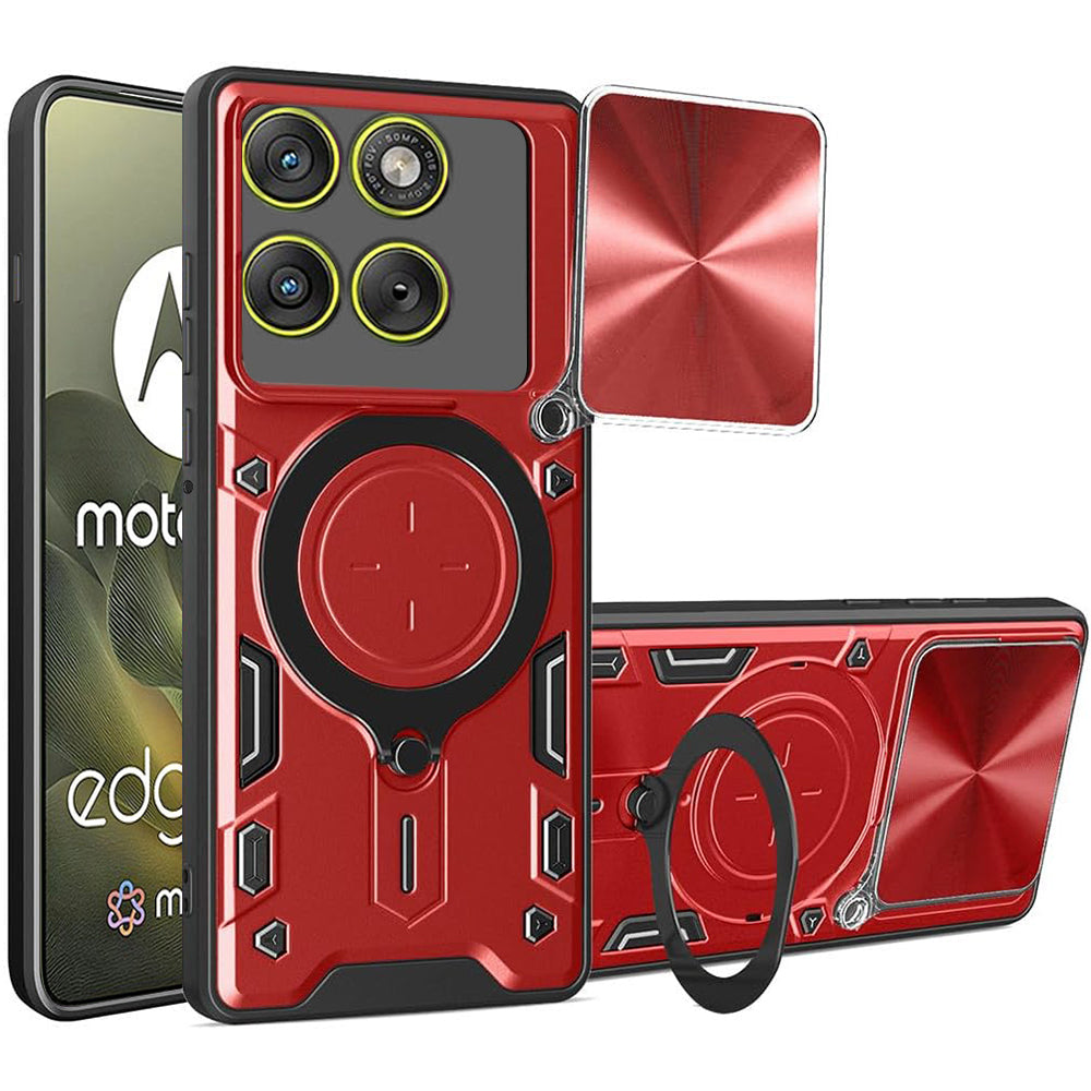 Pouzdro pro Motorola Edge 70, Techsuit, CamGuard Pro, Červené