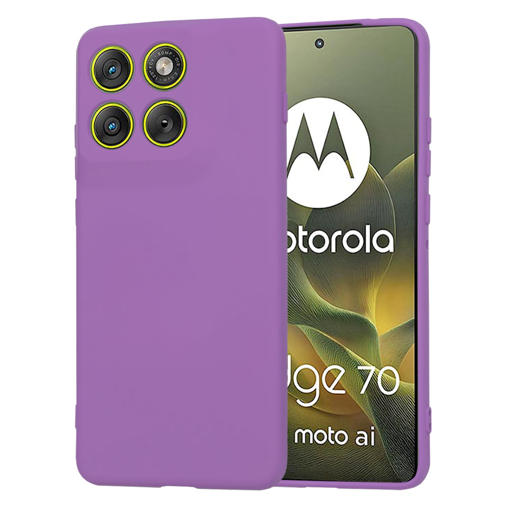 Pouzdro pro Motorola Edge 70, Techsuit, SoftFlex, Fialové