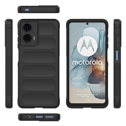 Pouzdro pro Motorola Moto G04s / E14 / G04 / G24, Techsuit, Magic Shield, Černé