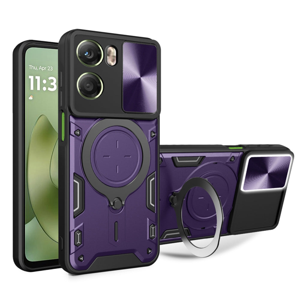 Pouzdro pro Motorola Moto G06, Techsuit, CamGuard Pro, Fialové