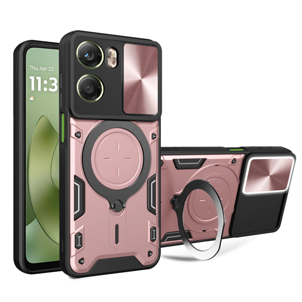 Pouzdro pro Motorola Moto G06, Techsuit, CamGuard Pro, Růžové Zlato