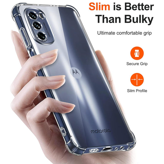 Pouzdro pro Motorola Moto G31 / G41, Techsuit, Odolné proti nárazům, Průhledné