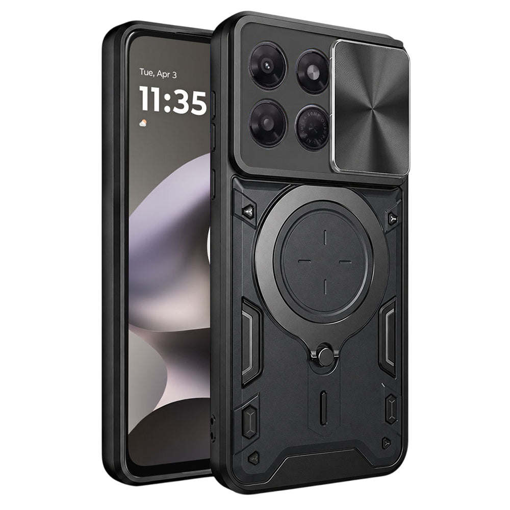 Pouzdro pro Motorola Moto G37 Power, Techsuit, CamGuard Pro, Černé
