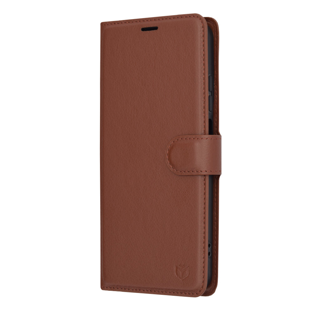 Pouzdro pro Motorola Moto G45 / G34, Techsuit, Leather Folio, hnědá