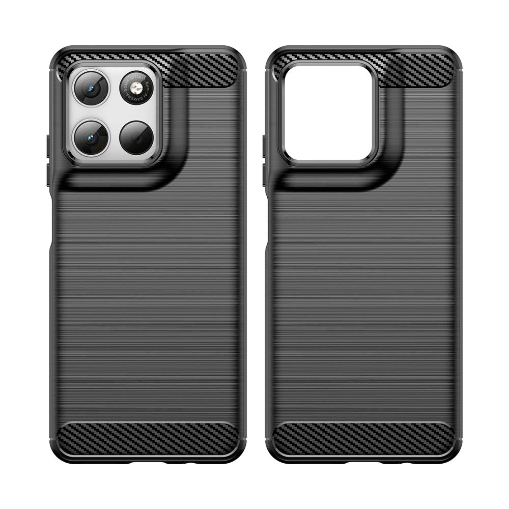 Pouzdro pro Motorola Moto G47 / G37 Power / G37 / G67 Power / G57 Power, Techsuit, Carbon, Černé