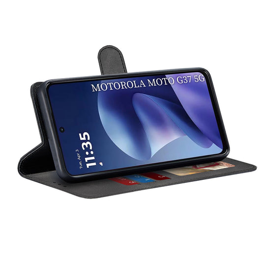 Pouzdro pro Motorola Moto G47 / G37 Power / G37, Techsuit, Diary Book, Černé
