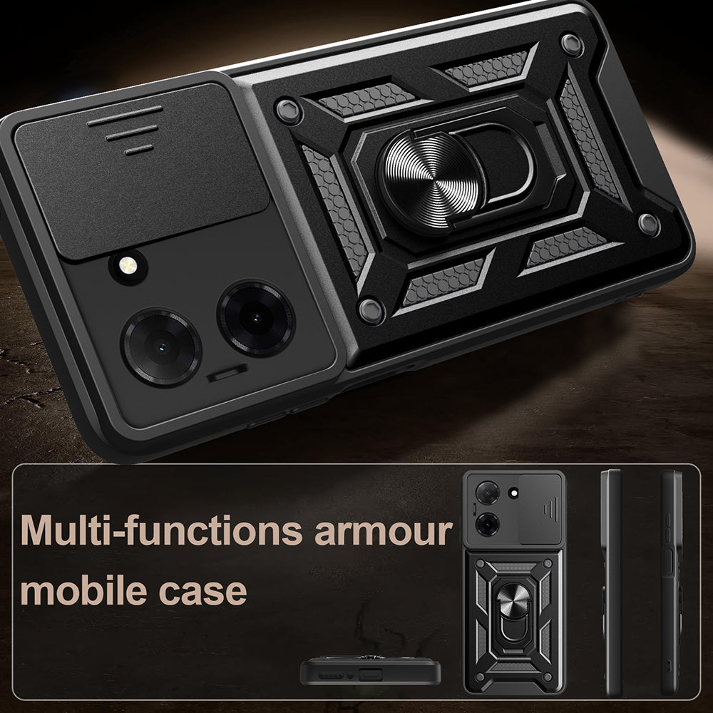 Pouzdro pro Motorola Moto G47 / G37, Techsuit, CamShield, Černé