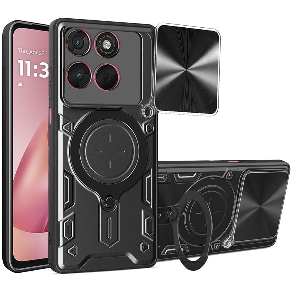 Pouzdro pro Motorola Moto G67 Power / G57 Power, Techsuit, CamGuard Pro, Černá