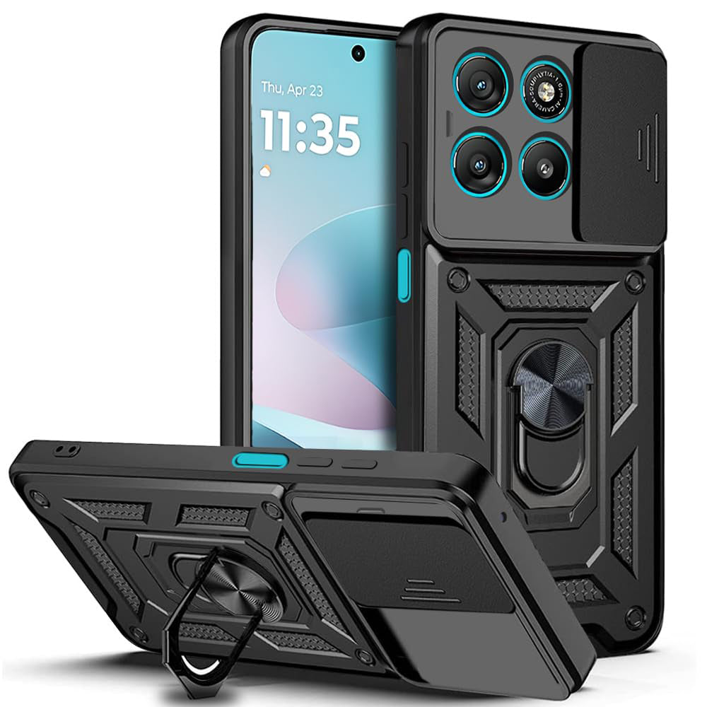 Pouzdro pro Motorola Moto G67 Power / G57 Power, Techsuit, CamShield, Černá