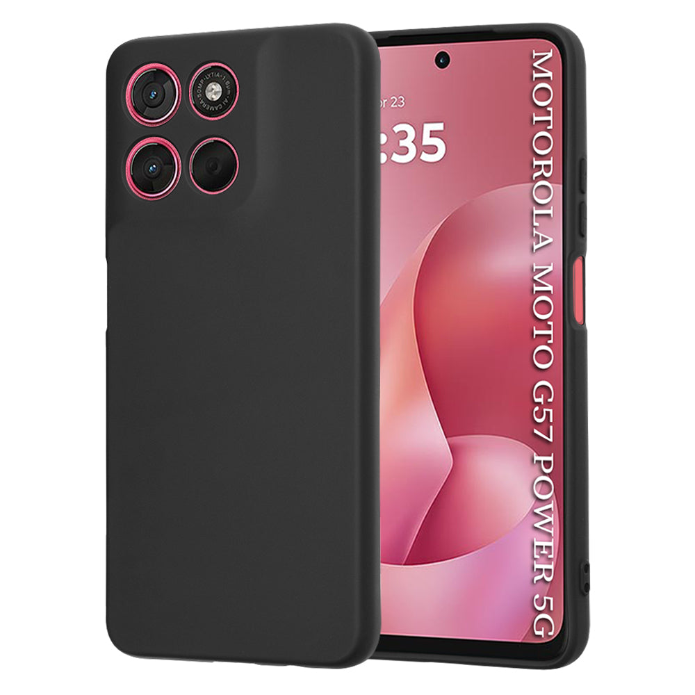 Pouzdro pro Motorola Moto G67 Power / G57 Power, Techsuit, SoftFlex, Černá