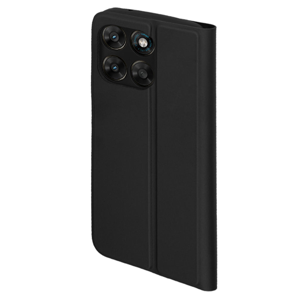 Case for Motorola Moto G77 / G67, Techsuit, Magskin Book, Black