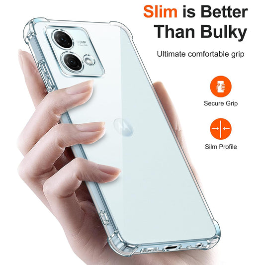 Pouzdro pro Motorola Moto G84, Techsuit, Odolné proti nárazům, Průhledné
