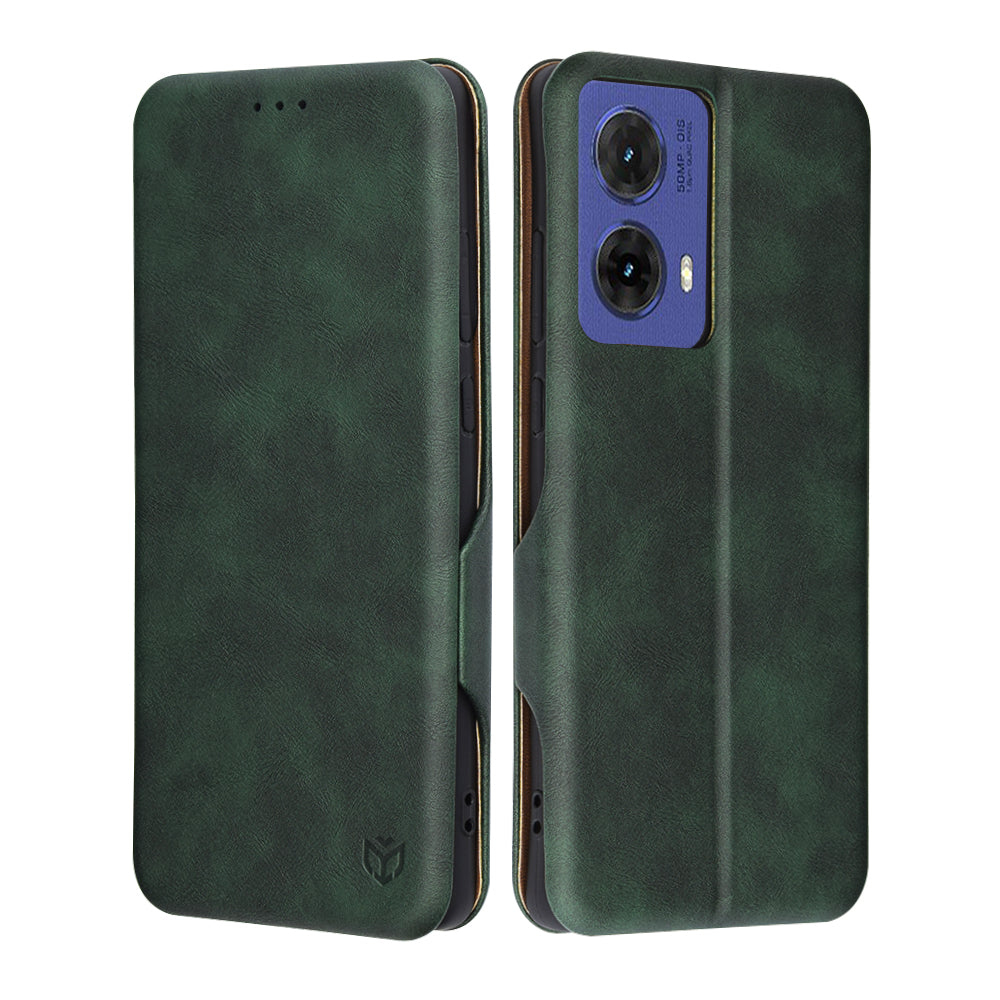 Pouzdro pro Motorola Moto G85, Techsuit, Safe Wallet Plus, Zelená