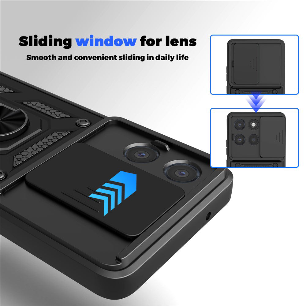 Pouzdro pro Motorola Moto G86 Power, Techsuit, CamShield, Černá