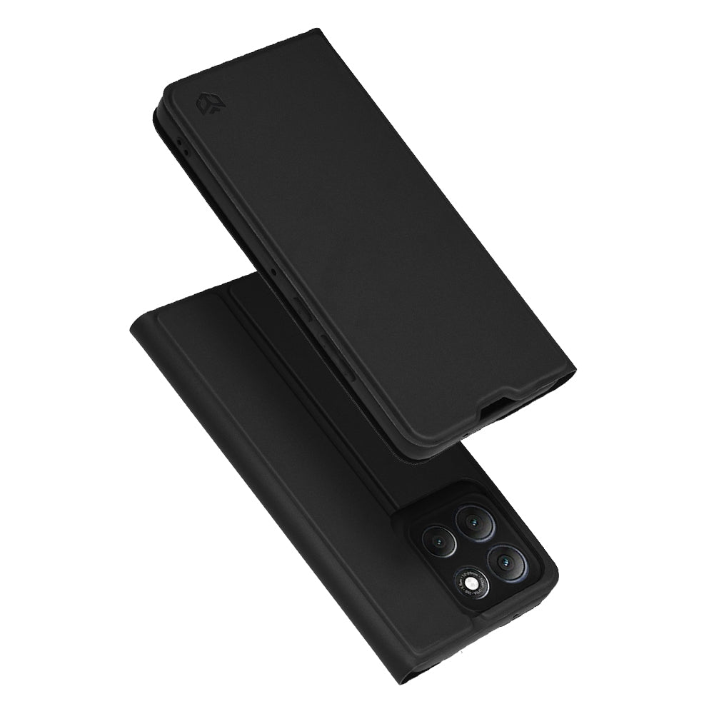 Pouzdro pro Motorola Moto G86 Power, Techsuit, Magskin Book, Černá