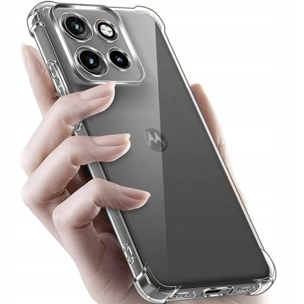 Pouzdro pro Motorola Moto G86 Power, Techsuit, Odolné proti nárazům, Průhledné