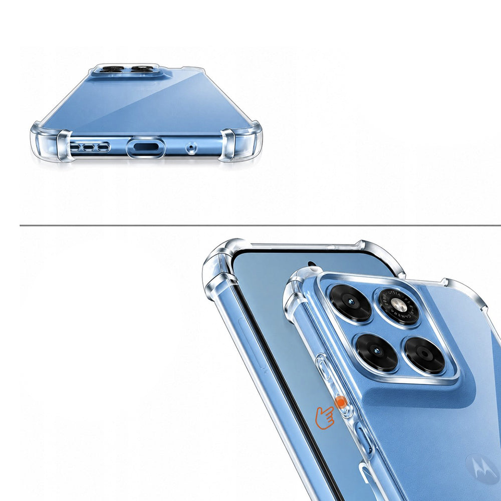 Case for Motorola Moto G87 / G77 / G67, Techsuit, Shockproof Clear, Transparent