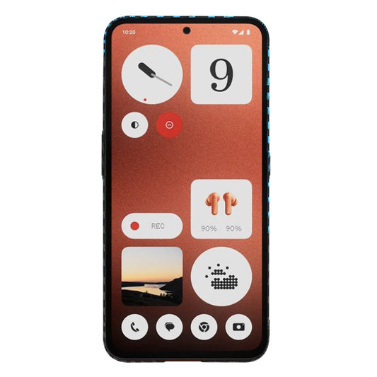 Pouzdro pro Nothing CMF Phone 1, Techsuit, Carbonite FiberShell, Černá Bleu