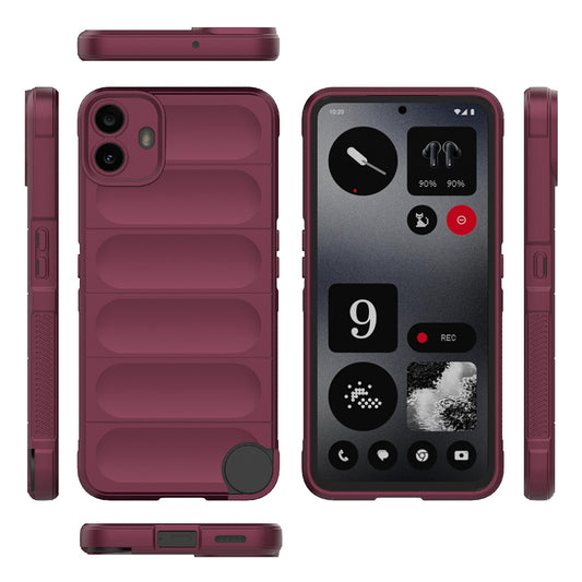 Pouzdro pro Nothing CMF Phone 1, Techsuit, Magic Shield, vínové