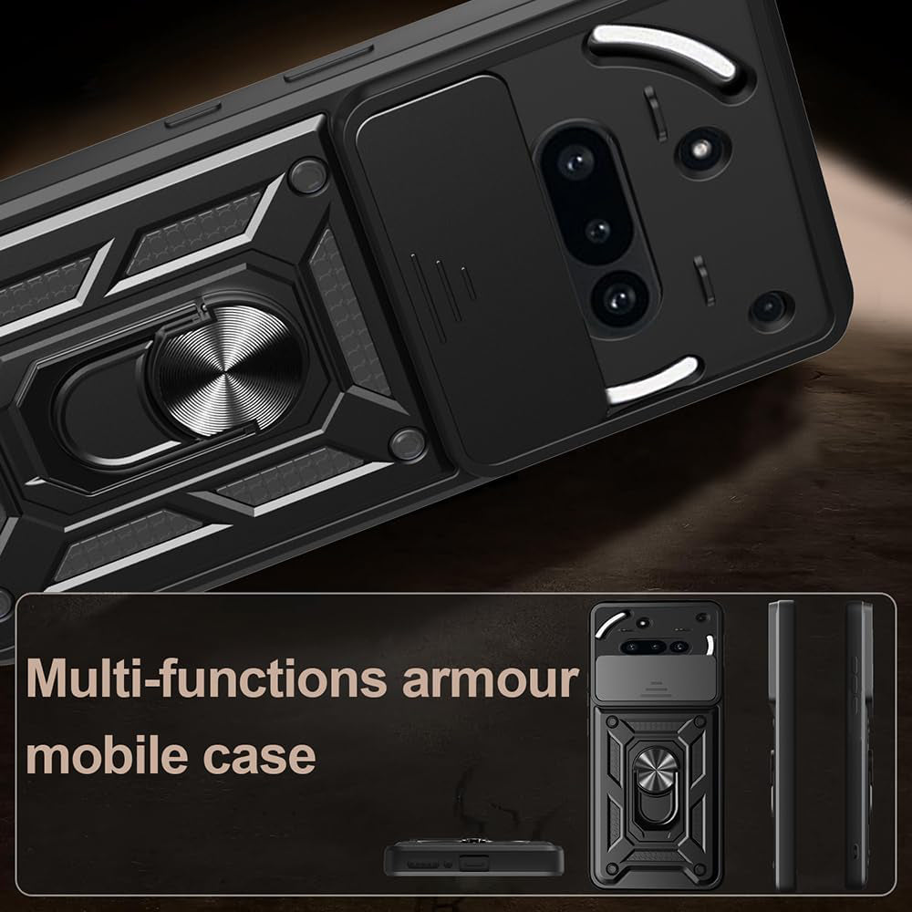 Pouzdro pro Nothing Phone (3a), Techsuit, CamShield, černé