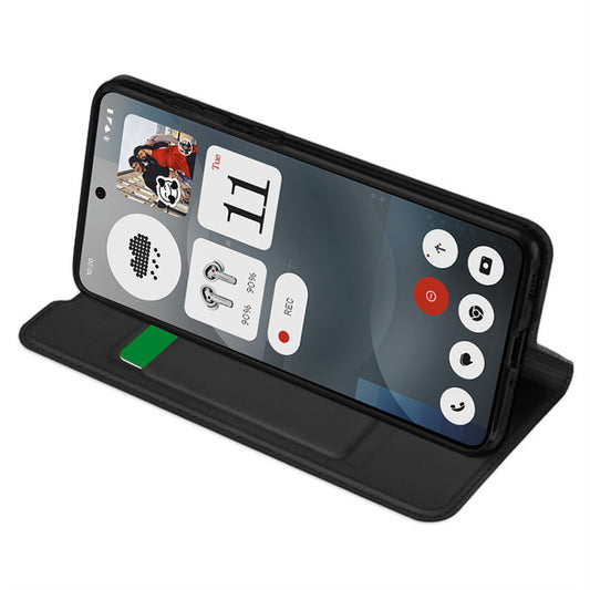 Pouzdro pro Nothing Phone (3a), Techsuit, Magskin Book, Černé