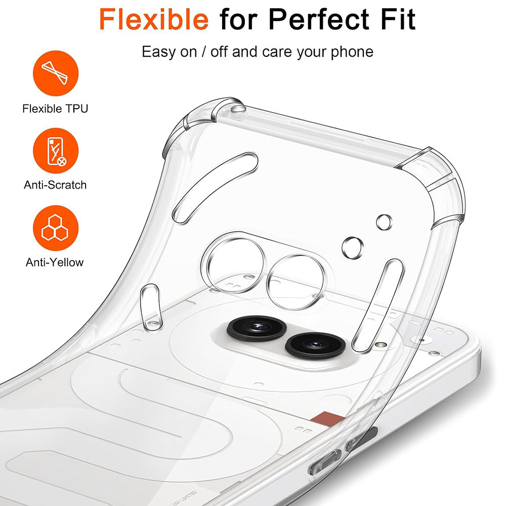 Pouzdro pro Nothing Phone (4a) Pro, Techsuit, Shockproof Clear, Transparentní