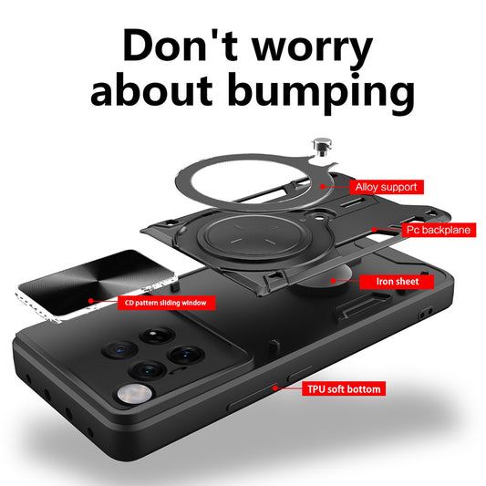 Pouzdro pro OnePlus 12, Techsuit, CamGuard Pro, Černé
