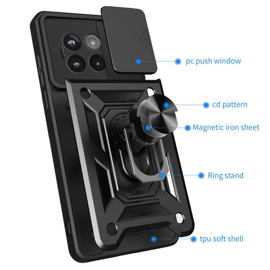 Pouzdro pro OnePlus 13R, Techsuit, CamShield, Černé