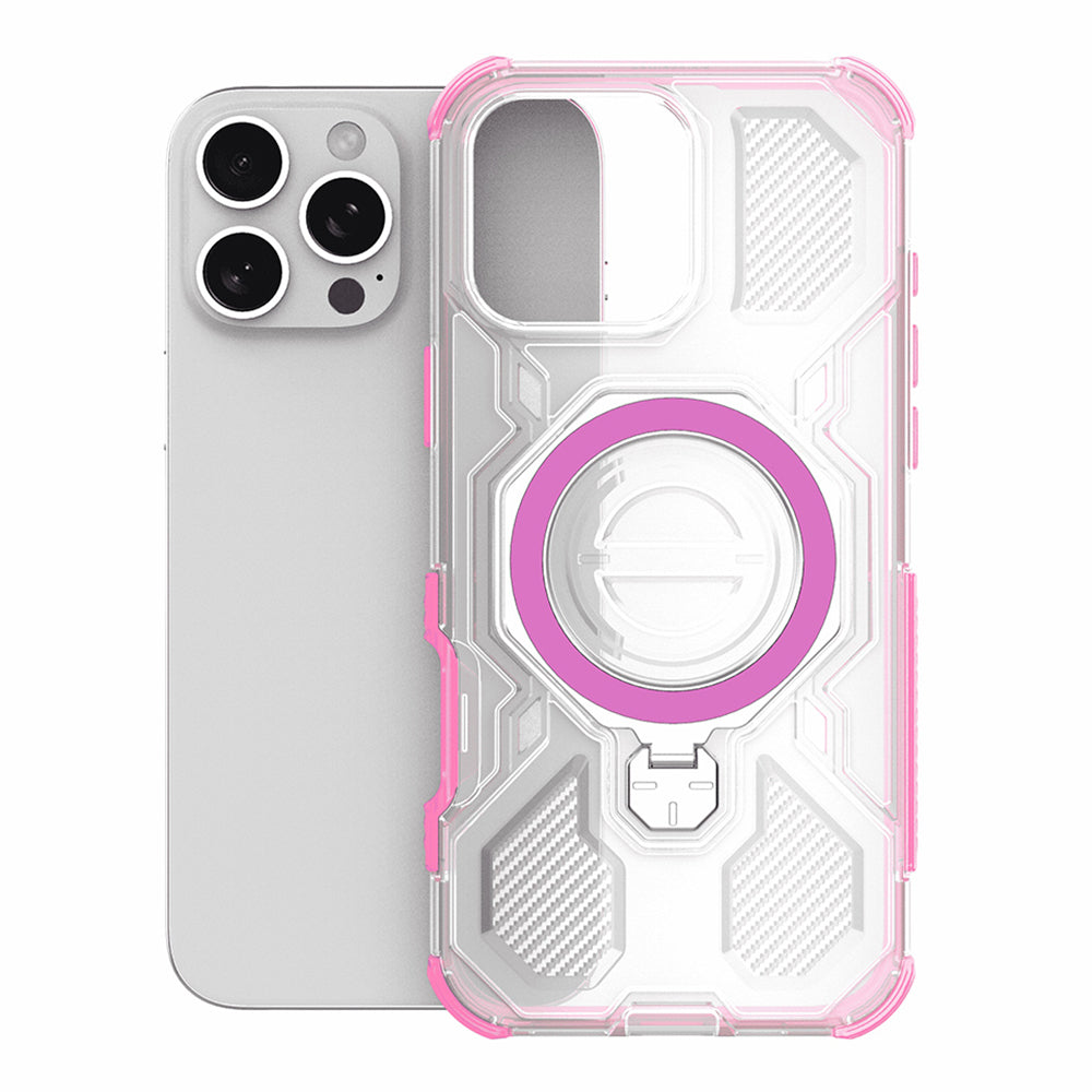 Pouzdro pro OnePlus 15, Techsuit, Carbon Shield Pro, Růžové