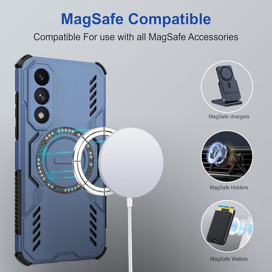 MagSafe pouzdro pro OnePlus Nord 5, Techsuit, ArmorMag, modré