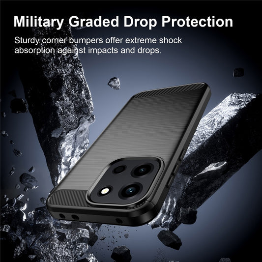 Pouzdro pro OnePlus Nord 6, Techsuit, Carbon, Modré