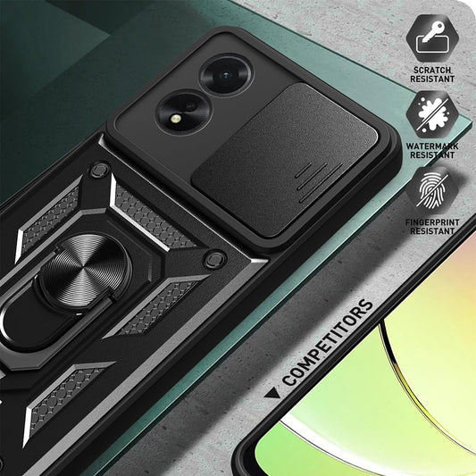 Pouzdro pro Oppo A18 / A38, Techsuit, CamShield, Černé