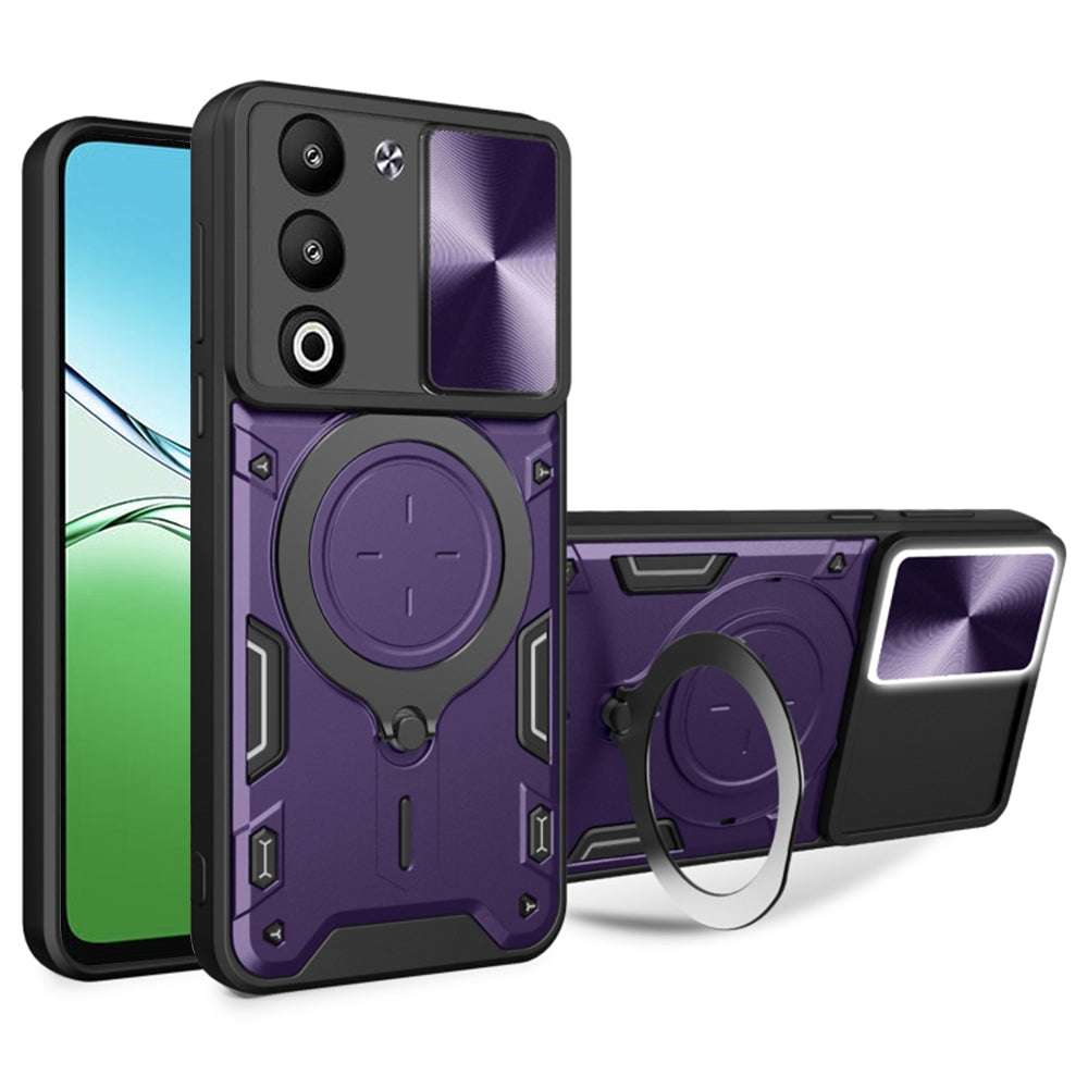 Pouzdro pro Oppo A5 4G / A5 5G, Techsuit, CamGuard Pro, Fialové