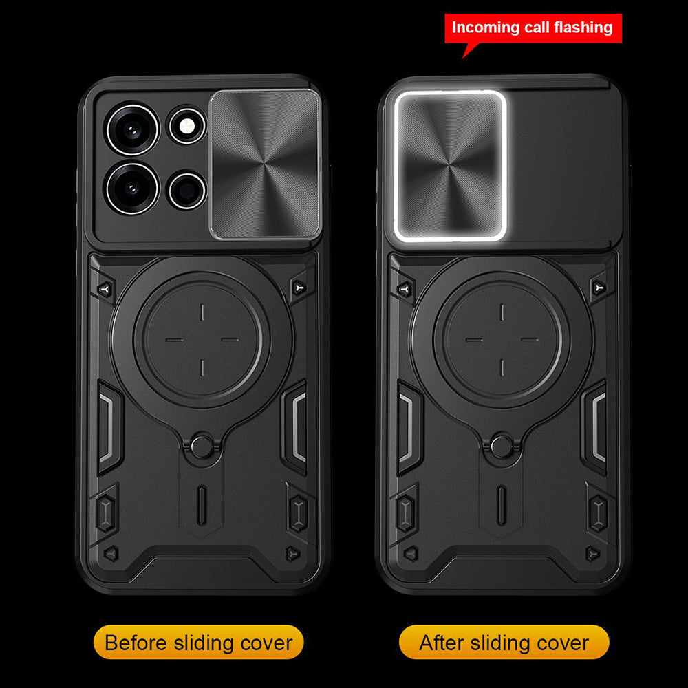 Pouzdro pro Oppo A6 Pro 5G / A6 Pro 4G, Techsuit, CamGuard Pro, Růžovo-zlaté