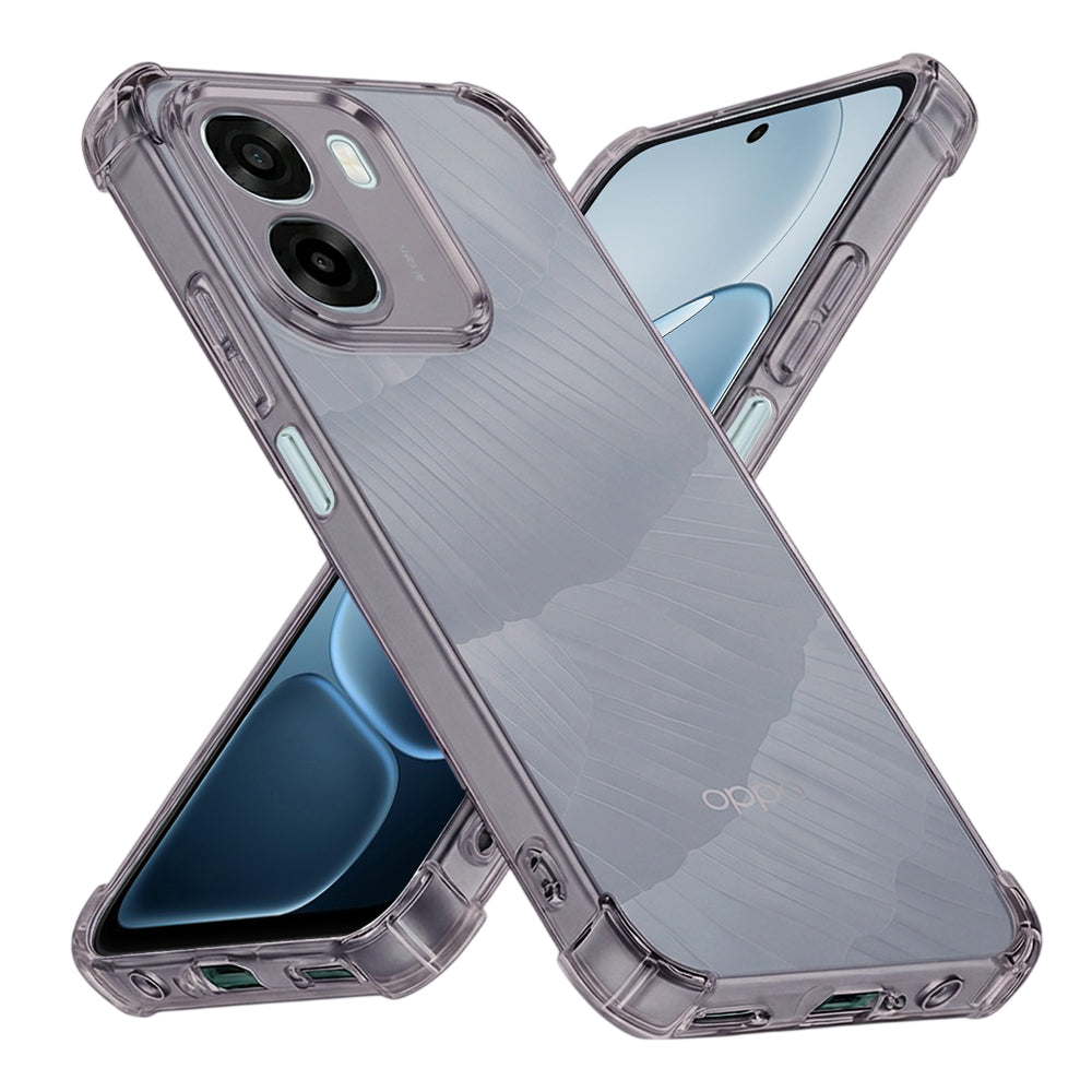Pouzdro pro Oppo A6k 4G / A6x 4G / A6x, Techsuit, Odolné proti nárazům, Průhledné, Kouřové