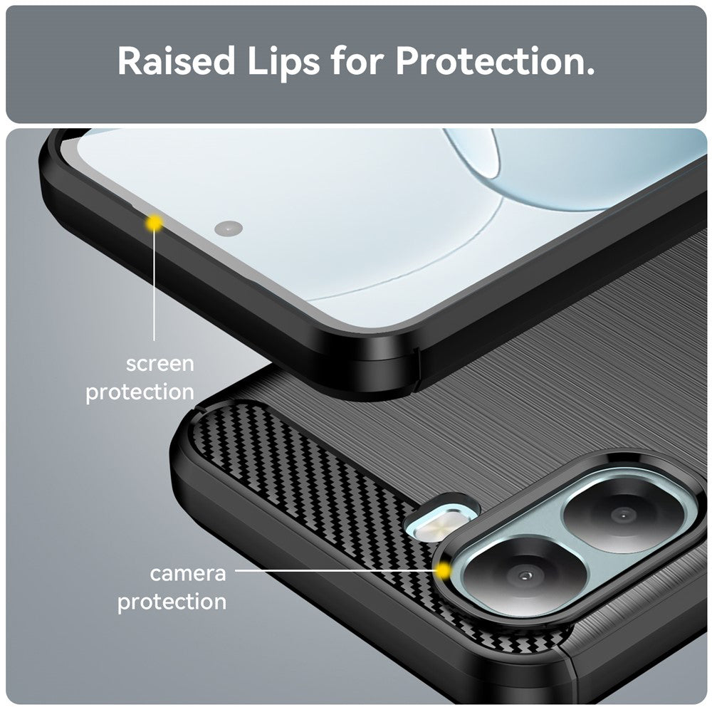 Pouzdro pro Oppo A6x 4G / A6x, Techsuit, Carbon, Černá