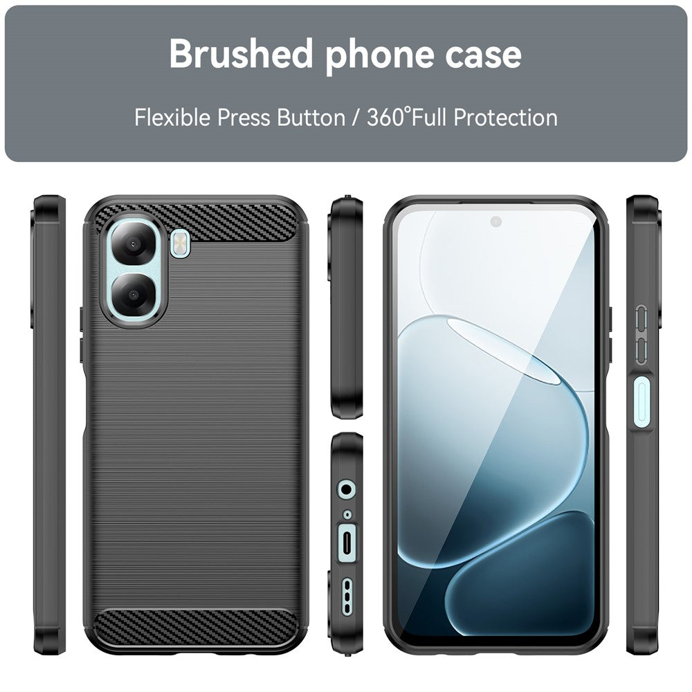Pouzdro pro Oppo A6x 4G / A6x, Techsuit, Carbon, Černá