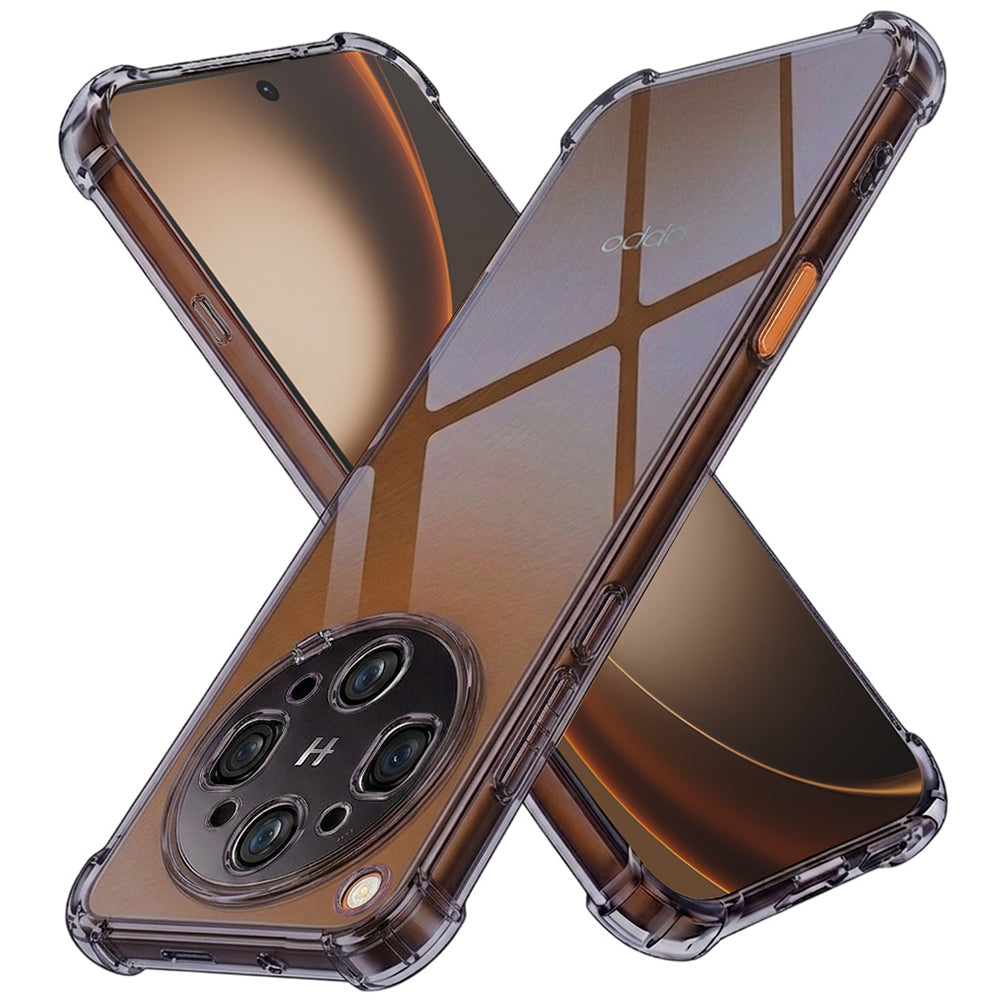 Pouzdro pro Oppo Find X9 Ultra, Techsuit, Odolné proti nárazům, Průhledné, Kouřové