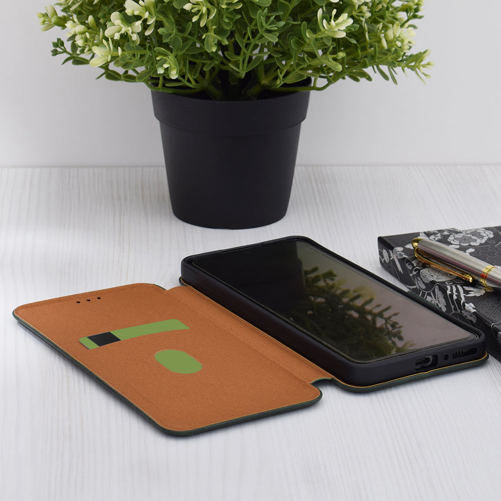Pouzdro pro Oppo Reno12 FS 5G / Reno12 FS 4G / Reno12 F 4G / Reno12 F, Techsuit, Safe Wallet Plus, Zelená