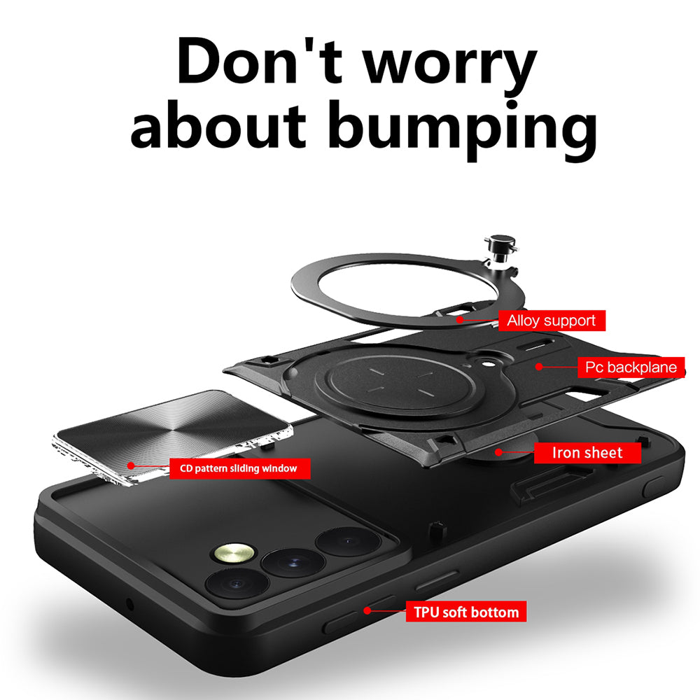 Pouzdro pro Oppo Reno12 Pro, Techsuit, CamGuard Pro, Růžové