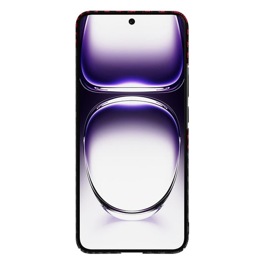 Pouzdro pro Oppo Reno12, Techsuit, Carbonite FiberShell, Černo-červené