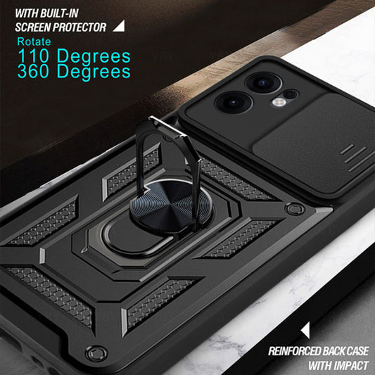 Pouzdro pro Oppo Reno13 FS 5G / Reno13 F 4G / Reno13 F, Techsuit, CamShield, Černé