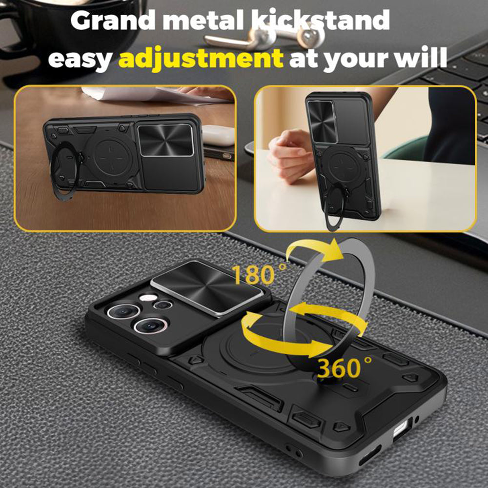 Case for Oppo Reno14 FS 5G / Reno14 F, Techsuit, CamGuard Pro, Black