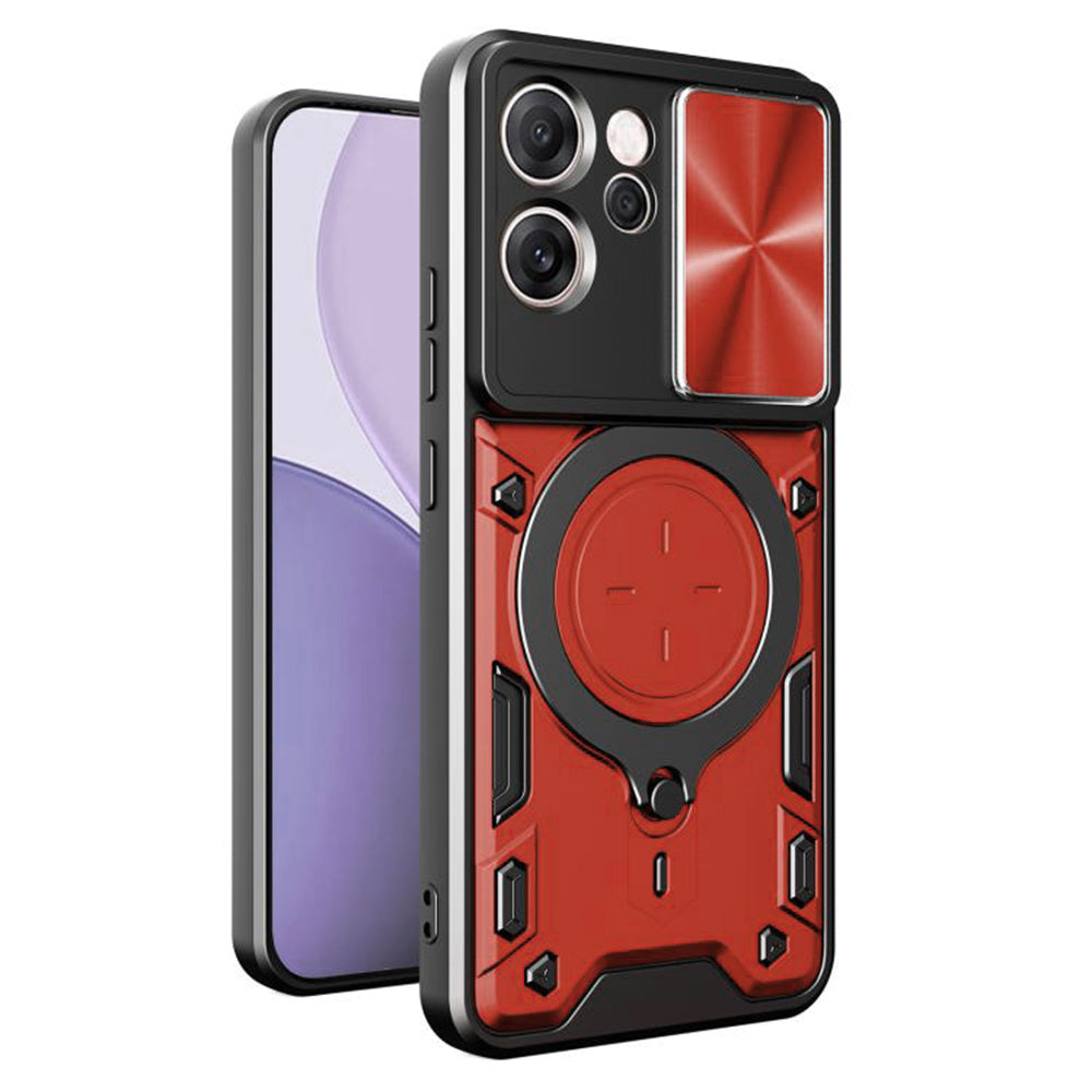 Pouzdro pro Oppo Reno14 FS 5G / Reno14 F, Techsuit, CamGuard Pro, červené