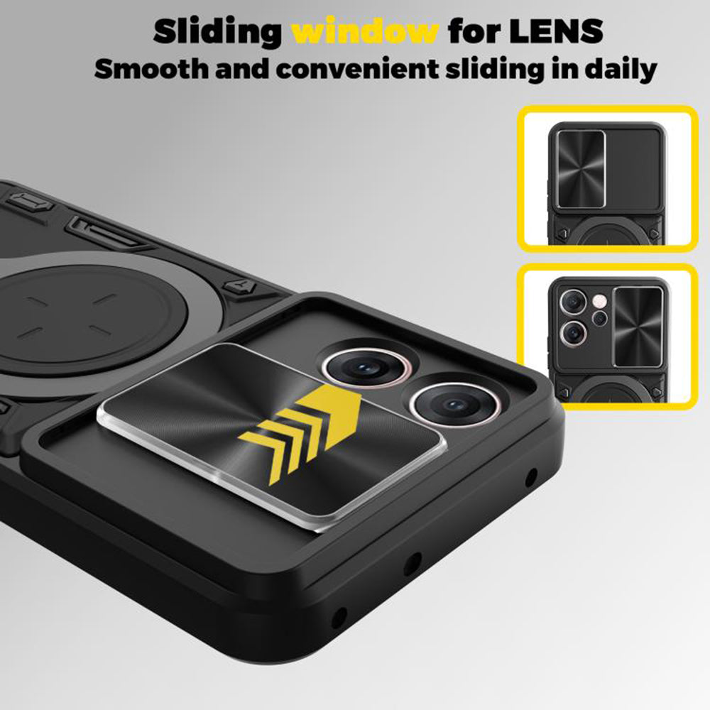 Pouzdro pro Oppo Reno14 FS 5G / Reno14 F, Techsuit, CamGuard Pro, červené