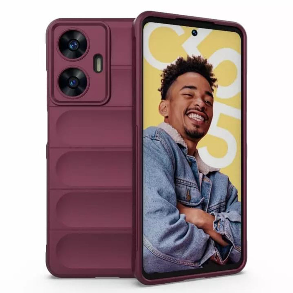 Pouzdro pro Oppo Reno14 FS 5G / Reno14 F, Techsuit, Magic Shield, vínová